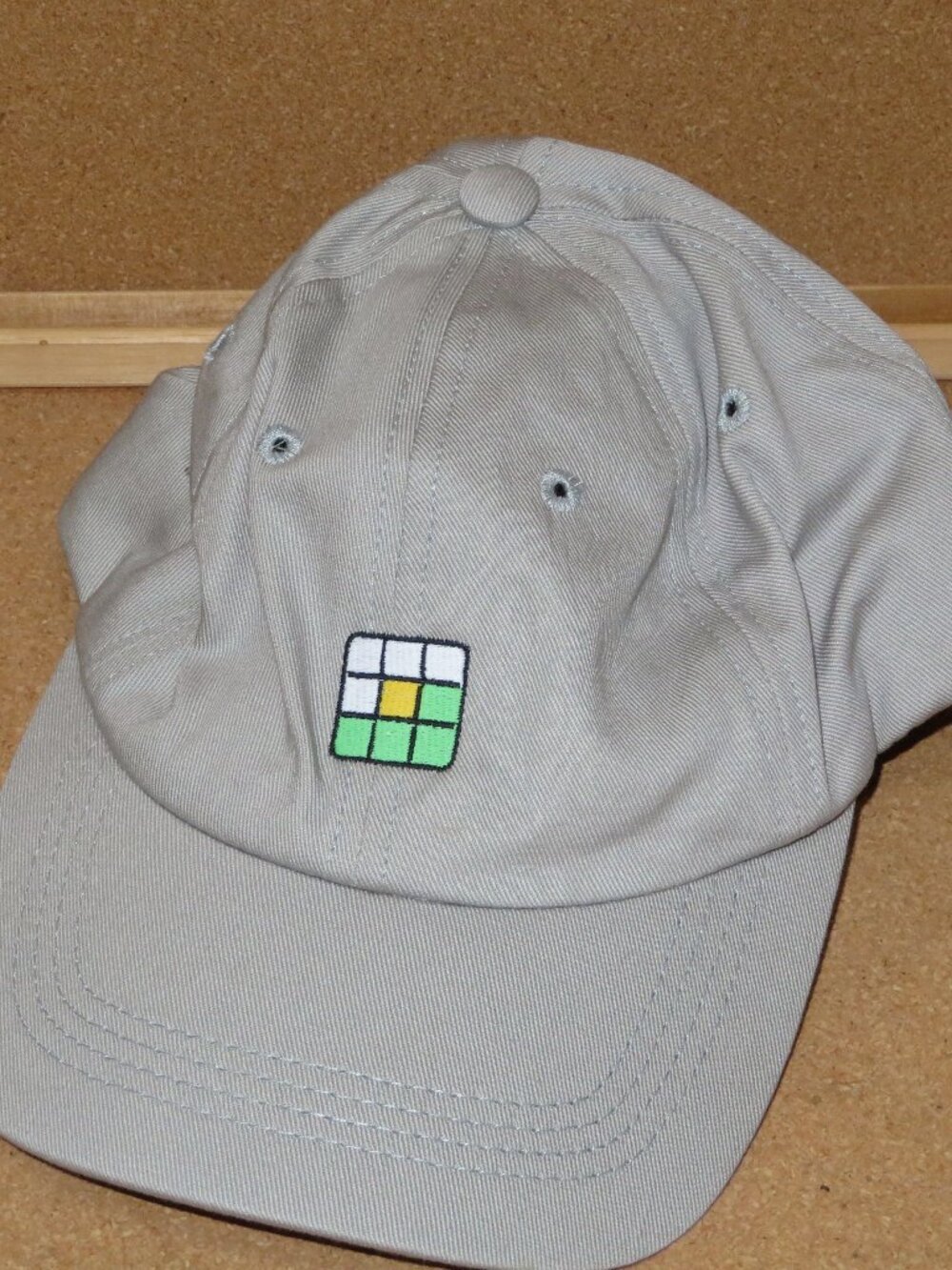 New York Times Wordle Game Hat Embroidered Gray